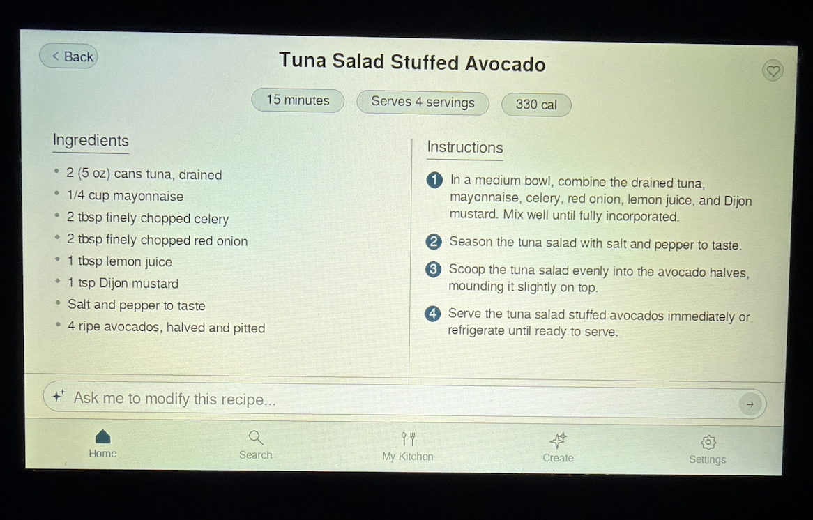 Recipe View